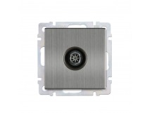 Розетка телевизионная серый никель "Нептун" (SBE-05gn-S1-TV)