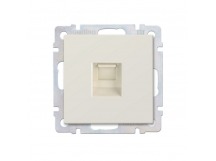 Розетка телефонная RJ-11 бежевая "Нептун" (SBE-05i-S1-PH)