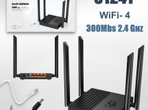Wi-Fi Роутер LP-LINK WR860 N300, 2.4ГГц, 4 порта LAN (черный)