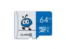 Карта памяти MicroSD 64GB Smart Buy Class 10 UHS-I синие без адаптера