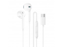 Проводные наушники внутриканальные Borofone BM100 Fuente Type-C  (white) (241884)