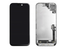 Дисплей для iPhone 16 + тачскрин черный с рамкой 100% (REF) с датчиком