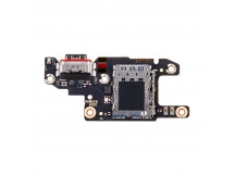 Шлейф для Xiaomi Poco X6 5G (23122PCD1G) плата системный разъем/разъем SIM/микрофон - Премиум