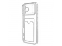 Чехол-накладка для iPhone 17 Pro Max (с защитой камеры, карманом для карт, прозрачный)