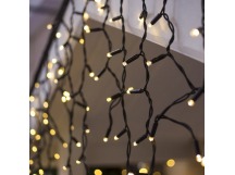 Гирлянда Kurato B001 БАХРОМА 3-5-7-5 темн.провод, 600x70 см, 240 диодов (белый тёплый), шт