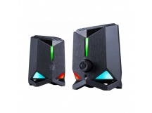 Акустическая 2.0 система Rocket 6Вт, подсветка, питание от USB