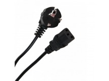 Кабель компьютер--> розетка 220V EU (угловой) <VDE> 3G*0,5mm2 Aopen <ACE021-1.8M> , 1,8m (1/60)