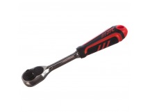 Трещотка 1/4" 36-зубцовая с резиновой рукояткой, длина 150мм