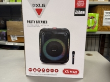 Колонка беспроводная EXLG X3 MAX 40W, (USB,FM,TF card)  цвет черный