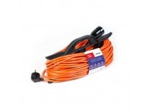Удлинитель на рамке с вилкой и розеткой 10А, 50 метров 2х1,0 мм², оранж., IP20 (SBE-10-1-50-F)/5