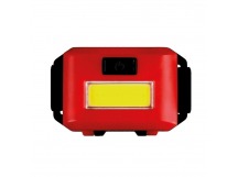 Фонарь налобный, COB LED 1 вт, мини, налобный ремень, 3xAAA батарея, ABS, эконом Smartbuy