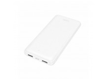 Внешний аккумулятор 10 000 mAh HOCO J153 (2USB/Micro/LED инд. бат) белый