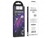 Кабель USB - Micro USB HOCO DU25 (3A/1m/текстиль) черный