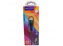 Кабель USB - Micro USB HOCO DU37 (3A/1m/текстиль) черный