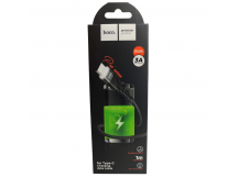 Кабель USB - Type-C HOCO DU06 (3A/1m/текстиль) черный