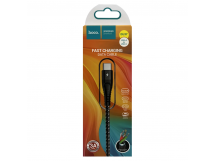 Кабель USB - Type-C HOCO DU37 (3A/1m/текстиль) черный