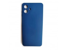 Чехол силиконовый Samsung A07 Silicone Case без лого темно-синий