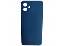 Чехол силиконовый Samsung A07 Silicone Case без лого темно-синий