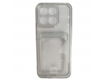 Чехол силиконовый Honor X8C с визитницей прозрачный