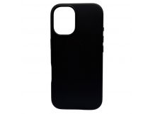 Чехол-накладка Magsafe для Apple iPhone 17 кожаный черный