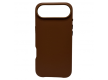 Чехол для iPhone 17 Air кожаный Magsafe, коричневый