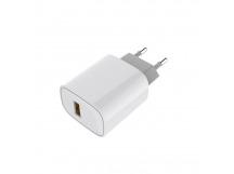 Адаптер постоянного тока 1гн.USB-A QC3.0 18W, белый "Rexant"