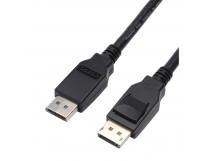 Кабель GoPower DisplayPort (m)-DisplayPort (m) 1.8м ПВХ ver.1.4 черный Premium Zip-Lock c подвесом
