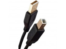 Кабель GoPower USB A (m)-USB B (m) 1.8м ПВХ черный Premium Zip-Lock c подвесом (1/200)