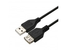 Кабель GoPower удлинитель USB2.0 (m)-USB (f) 1.5м ПВХ черный в пакете (1/200)