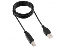 Кабель Гарнизон USB (m)-USB B (m) 1.8м черный