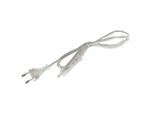 Кабель питания Прогресс для бра 1.7м 10A 2x0.5мм² с переключателем прозрачный (1/200)