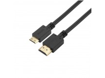 Кабель GoPower HDMI (m)-miniHDMI (m) 1.8м ПВХ ver.1.4 черный Premium Zip-Lock c подвесом (1/100)
