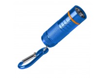 Фонарь брелок Космос 205B 1W 1LED от батареек IP42 1 режим синий (1/12/144)
