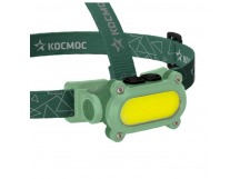 Фонарь налобный Космос 503Lit 7WCOBLED+красный 1COBLED+REDChip от аккум IP54 4 режима зел (1/25/50)