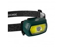 Фонарь налобный Космос 509Lit 3WXPELED+5WCOBLED от аккум IP54 3 режима зеленый (1/25/100)