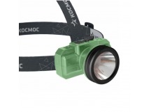 Фонарь налобный Космос 516Lit 2WLED от аккум IP54 3 режима зеленый (1/30/120)