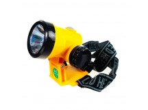 Фонарь налобный Космос H3WLi-On 3W 1LED от аккумулятора 2 режима желтый (1/12/96)