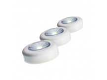 Фонарь пушлайт Космос 304B 1W COB от батареек IP42 белый 3шт. (1/24/96)