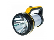 Фонарь туристический Космос 2007W 7W 1LED от аккумулятора 3 режима черный оранжевый (1/16)