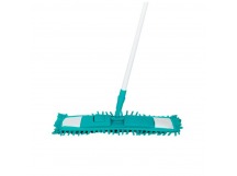 Швабра для пола Рыжий кот 120см телескопическая с насадкой MopM4-Eco «Лапша» бирюзовый (1/12)