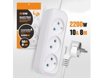 Удлинитель Розетки LP SF518 8м (без переключателя) (белый)