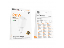 Сетевое З/У Borofone BA103A Type-C 20W белый (1/20/120)