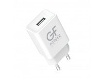 Сетевое З/У GFPower GF51L 1USB 2.4A с кабелем Lightning белый (1/120/480)
