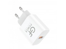 Сетевое З/У GFPower GF53L 1USB 2.4A с кабелем Lightning белый (1/108/432)