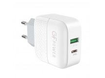 Сетевое З/У GFPower GF60PD 1USB/Type-C 3.0A QC3.0 белый (1/32/128)