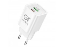 Сетевое З/У GFPower S75PQ 1USB+1Type-C 30W QC3.0 белый (1/30/180)