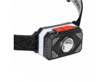 Фонарь налобный Космос 511Lit 2WLED+2WSMDLED+цвет.подсветка от аккум IP54 7 реж черный (1/30/240)