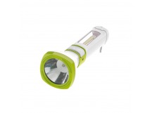 Фонарь туристический Космос 7035 5W 1LED+COB от аккумулятора прямая подзарядка зеленый (1/35/70)