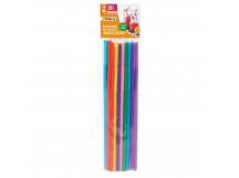 Трубочки для коктейлей Paterra ФАНТАЗИЯ  d=5 мм х 210 мм цветные (1/72)