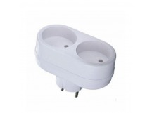 Разветвитель Toker 2Т 2р.Б/З белый (1/80)